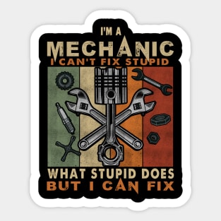 Funny Mechanic For Men Dad Car Auto Diesel Automobile Garage Sticker